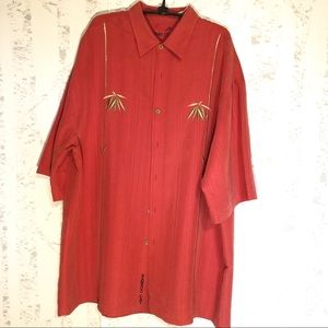 Bamboo Cay Camp Hawaiian Shirt Size XL Palm Trees